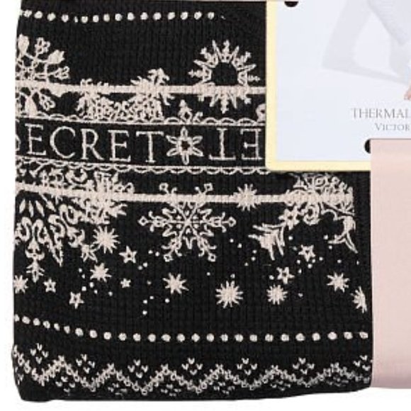 VICTORIA'S SECRET XXL Thermal Long Pajama Set Adorable Fair Isle PJ P.J. PJs NWT - Picture 14 of 14